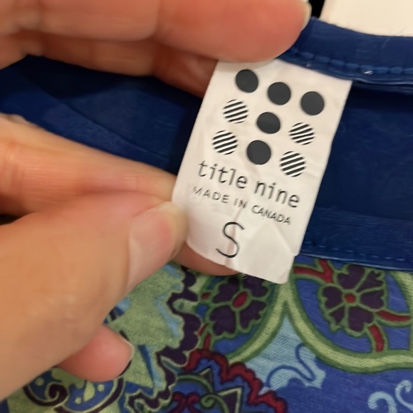 Title Nine Dress. Cap sleeve. Hidden pocket. Lettuce hem. Small - Picture 2 of 9